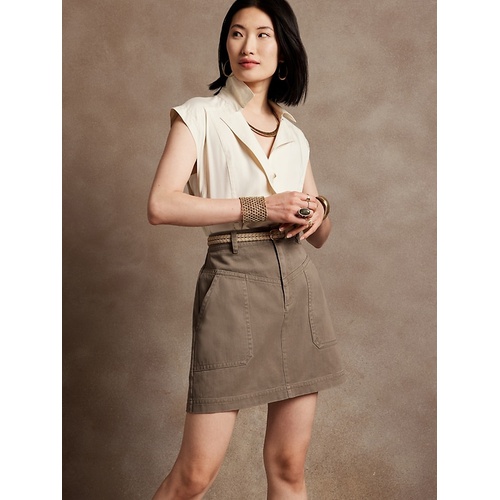 바나나리퍼블릭 bananarepublic Twill Mini Skirt