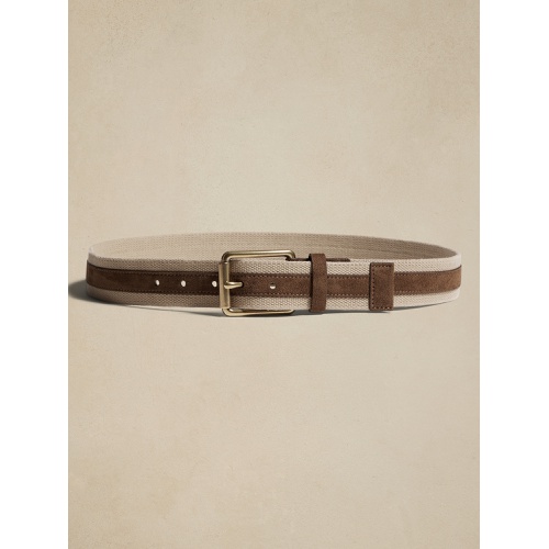 바나나리퍼블릭 bananarepublic Mixed Media Canvas Belt
