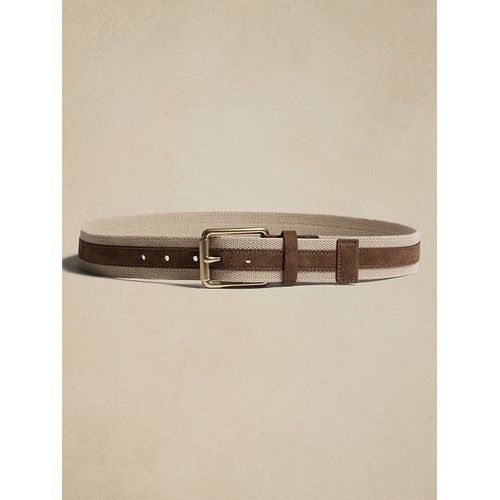 바나나리퍼블릭 bananarepublic Mixed Media Canvas Belt