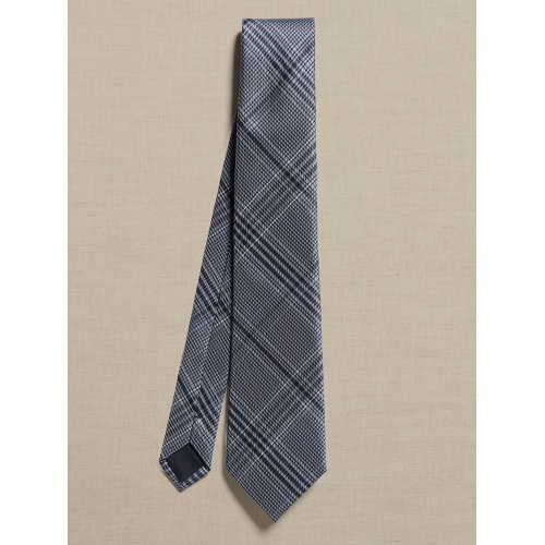 바나나리퍼블릭 bananarepublic Navy Plaid Tie