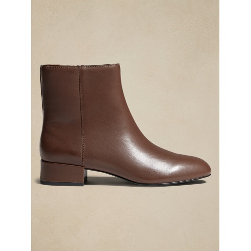 바나나리퍼블릭 bananarepublic Leather Ankle Bootie