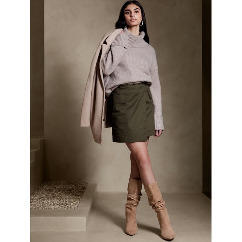 바나나리퍼블릭 bananarepublic Utility Pocket Mini Skirt