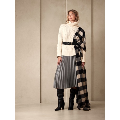 바나나리퍼블릭 bananarepublic Pleated Maxi Skirt