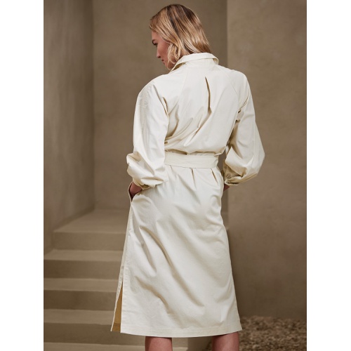 바나나리퍼블릭 bananarepublic Utility Twill Midi Shirtdress
