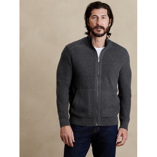 바나나리퍼블릭 bananarepublic Wavy Texture Sweater Jacket