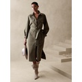 bananarepublic Utility Twill Midi Shirtdress