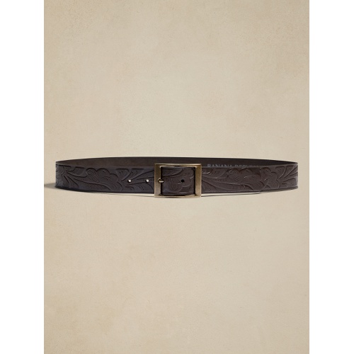 바나나리퍼블릭 bananarepublic Leather Western Embossed Belt