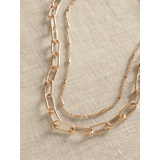 bananarepublic Layered Paperclip Necklace