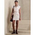 bananarepublic Steppe Linen-Blend Mini Skirt