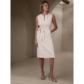 bananarepublic Linen-Blend Midi Shift Dress