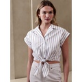 bananarepublic Tie-Front Cropped Top