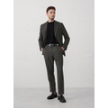 bananarepublic Tailored-Fit Olive Crosshatch Suit Trouser