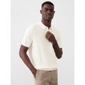 bananarepublic Wide Ribbed Polo Sweater