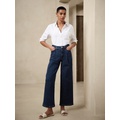 High-Rise Wide-Leg Cropped Jean