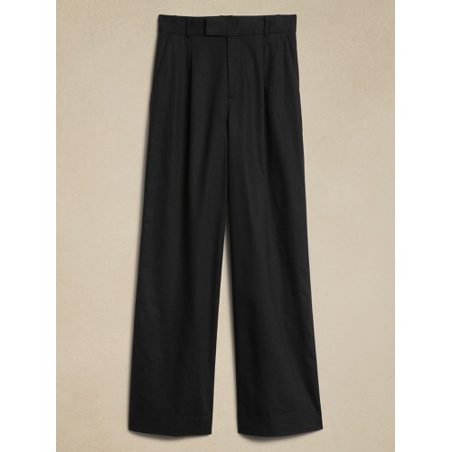 바나나리퍼블릭 High-Rise Linen-Cotton Pant