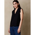 Deep V-Neck Collar Top