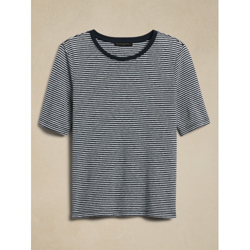 바나나리퍼블릭 Linen-Blend T-Shirt