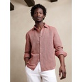 Slim Linen-Cotton Shirt