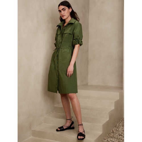 바나나리퍼블릭 Trench-Back Shirtdress