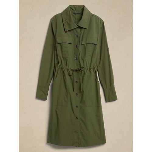 바나나리퍼블릭 Trench-Back Shirtdress