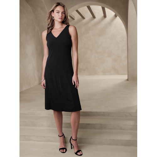 바나나리퍼블릭 Sleeveless Drop-Waist Midi Dress