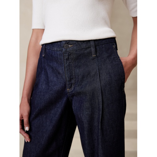 바나나리퍼블릭 Luxe Mid-Rise Straight Jean