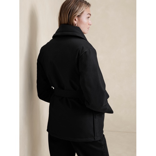 바나나리퍼블릭 Shawl-Collar Belted Jacket