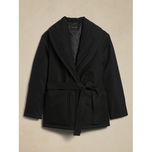 바나나리퍼블릭 Shawl-Collar Belted Jacket