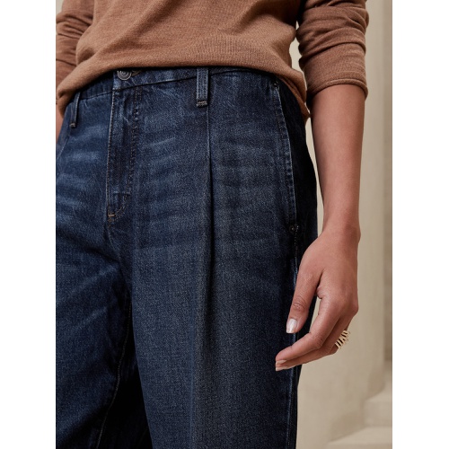 바나나리퍼블릭 Luxe Mid-Rise Straight Jean