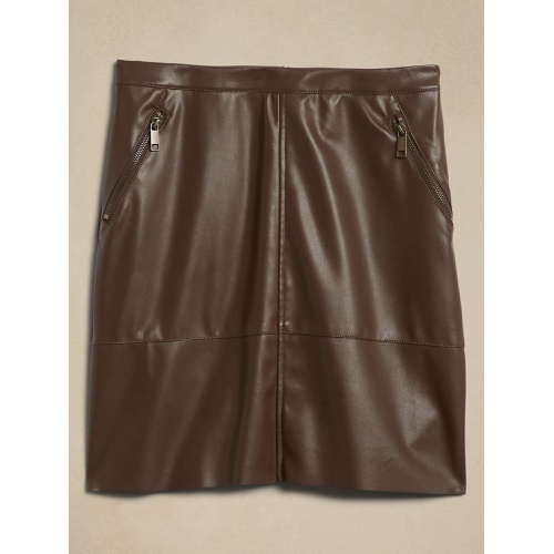 바나나리퍼블릭 Vegan Leather Mini Skirt