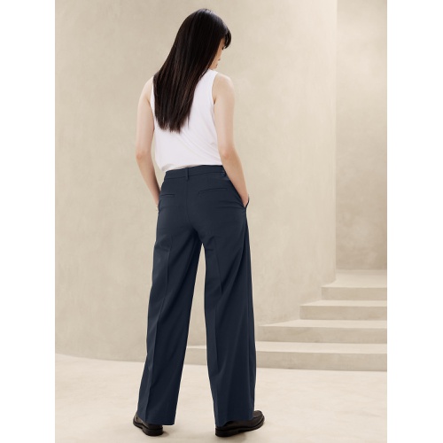 바나나리퍼블릭 Sculpted Wide-Leg Trouser