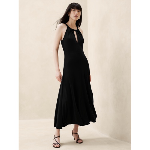 바나나리퍼블릭 Halter-Neck Knit Maxi Dress