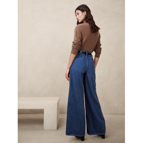 바나나리퍼블릭 Ultra High-Rise Wide-Leg Trouser Jean