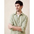 Slim Linen-Blend Shirt