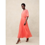 Chiffon Pleated Maxi Dress