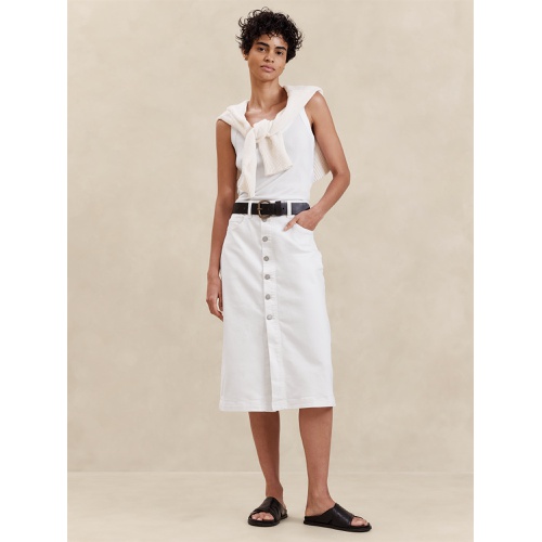 바나나리퍼블릭 Denim Midi Skirt