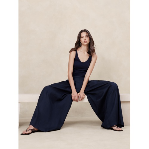 바나나리퍼블릭 Linen-Blend Palazzo Pant