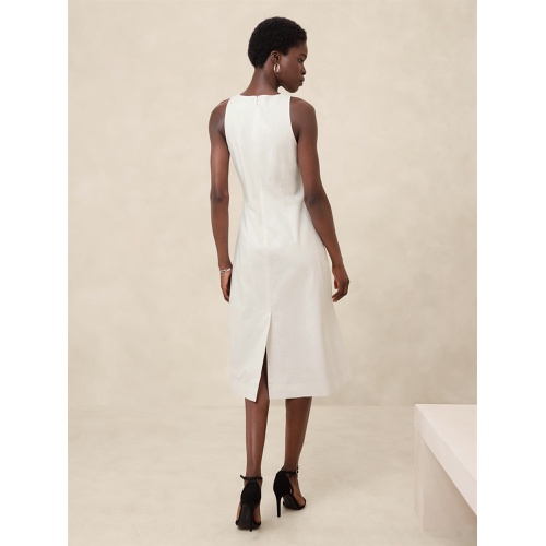 바나나리퍼블릭 Linen-Blend Midi Dress