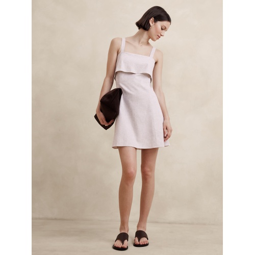 바나나리퍼블릭 Linen-Blend Mini Dress