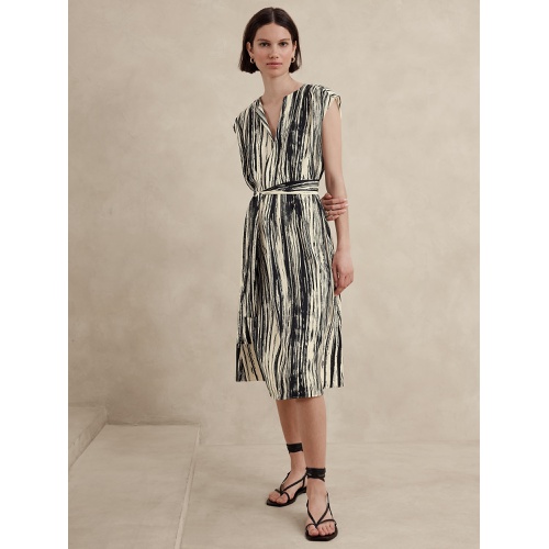 바나나리퍼블릭 Silky Crepe Midi Dress