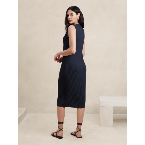 바나나리퍼블릭 Wide Ribbed Midi Dress