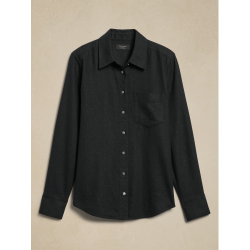 바나나리퍼블릭 Classic Linen-Blend Shirt