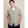 Beachy Linen-Blend Resort Shirt