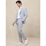 Tailored-Fit Striped Seersucker Suit Trouser