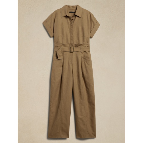 바나나리퍼블릭 Linen-Blend Jumpsuit