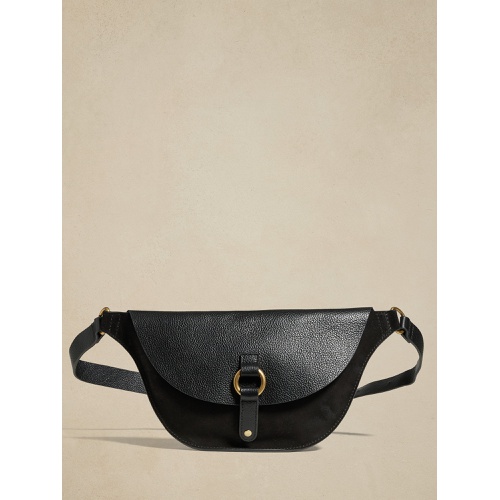 바나나리퍼블릭 Leather Crossbody Belt Bag