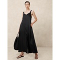 Silky Twill Wide-Leg Jumpsuit