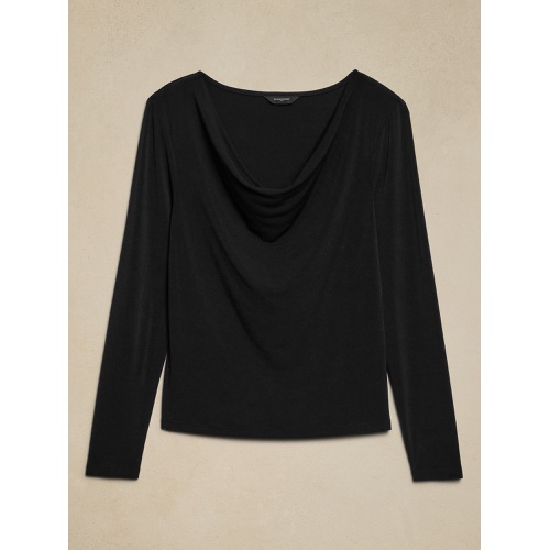 바나나리퍼블릭 Cowl-Neck Crepe Top