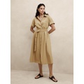 Poplin Midi Shift Shirtdress