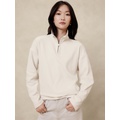 Double Twill Zip Sweatshirt